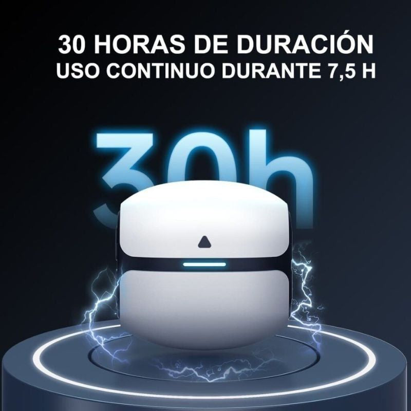 Auricular Bluetooth Leotec TWS Gaming Nebula Fit com Estojo de Carregamento / Autonomia 7,5h / Preto