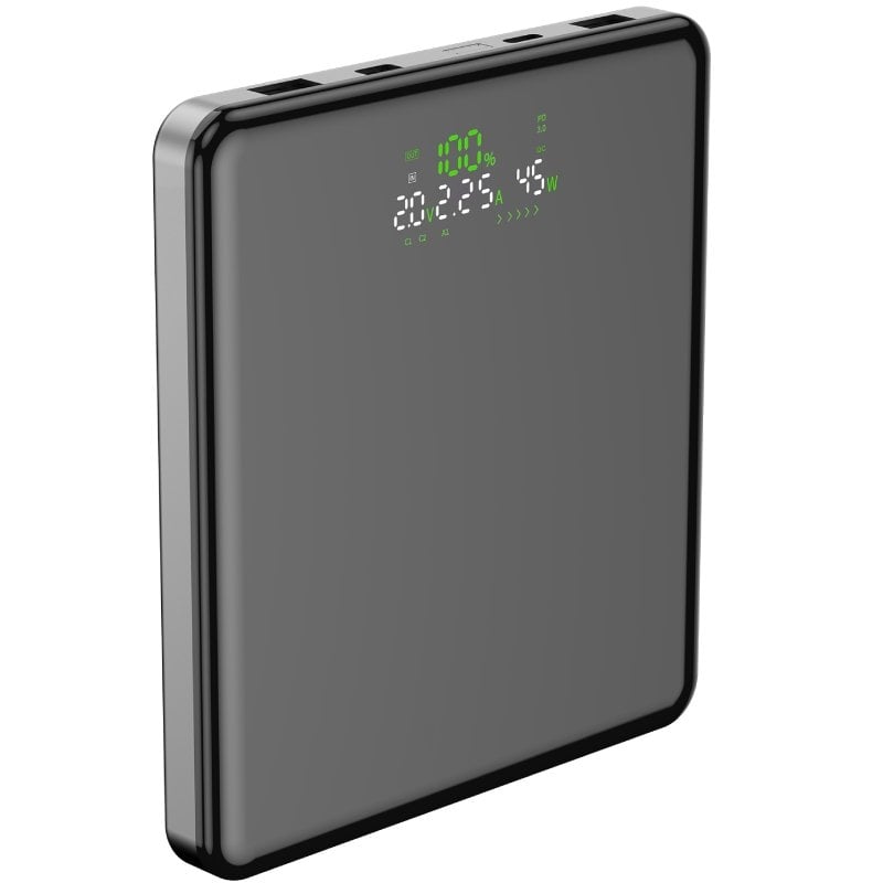 Powerbank 20000mah Leotec LEPOW100W20G / 100W / Cinzento / Inclui Cabo USB Tipo C