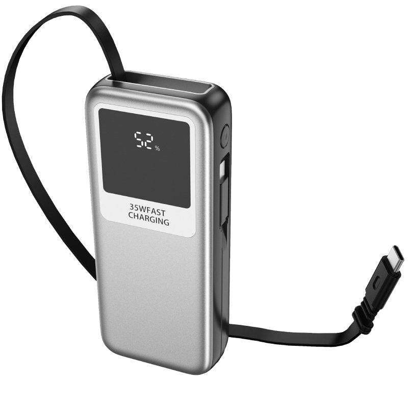 Powerbank 10000mah Leotec LEPOW35W10S / 35W / Prata e Cinzento / Inclui Cabo USB Tipo C e Cabo Ligh…