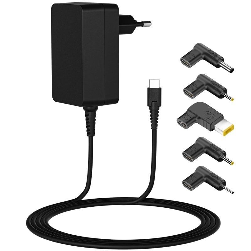Carregador Universal para Computadores Portáteis Leotec Notebook 45W Tipo C / 1x USB Tipo C / 2,25a