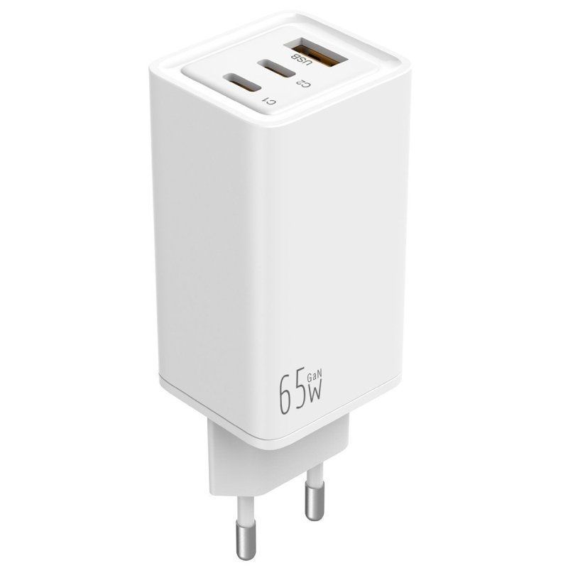 Carregador de Parede Leotec LECSPH65W3W Gan LECSPH65W3W / 2xusb Type-c / 1xusb / 65W