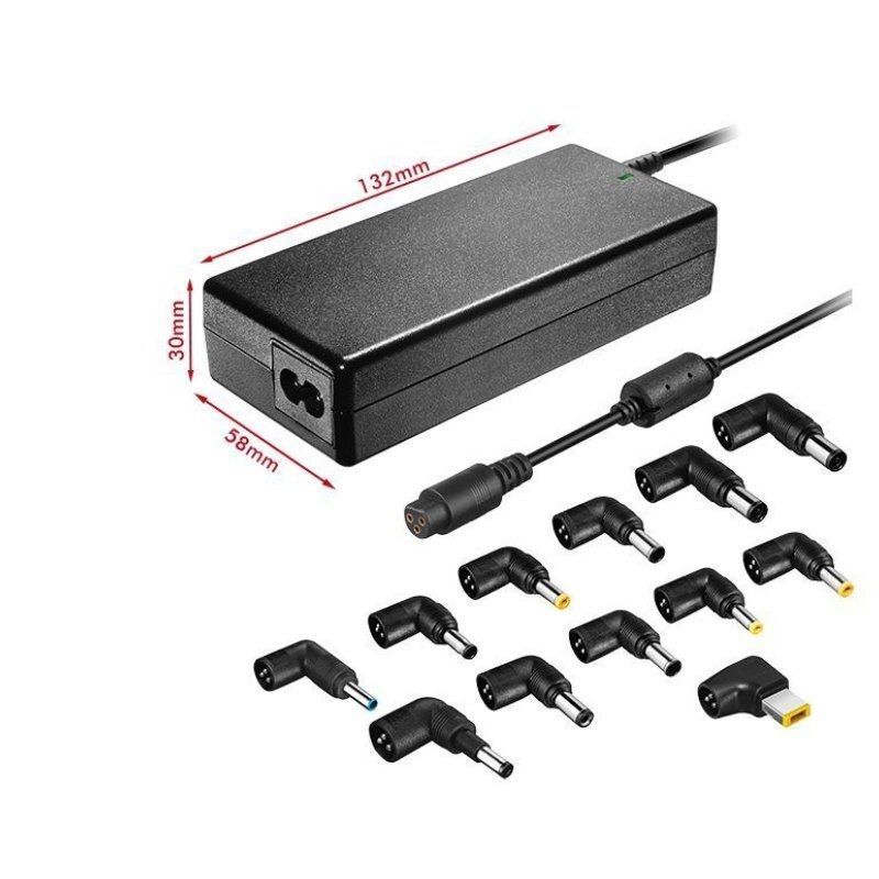 Carregador para Portátil Leotec Home / 90W / Automático / 12 Conectores / Tensão 15-20v