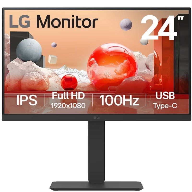 Monitor Profissional LG 24ba650-b 23,8" / Full HD / Multimédia / Preto