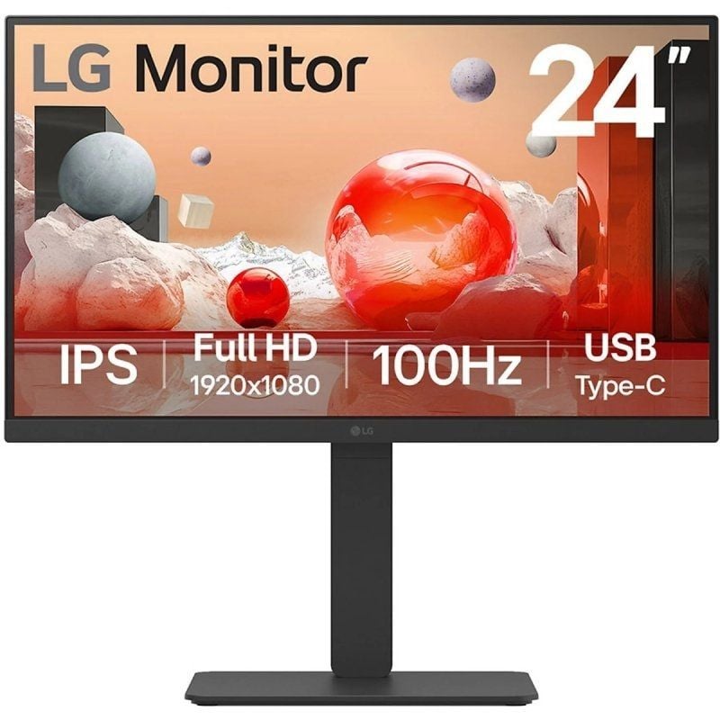 Monitor Profissional LG 24ba750-b 23,8" / Full HD / Multimédia / Preto