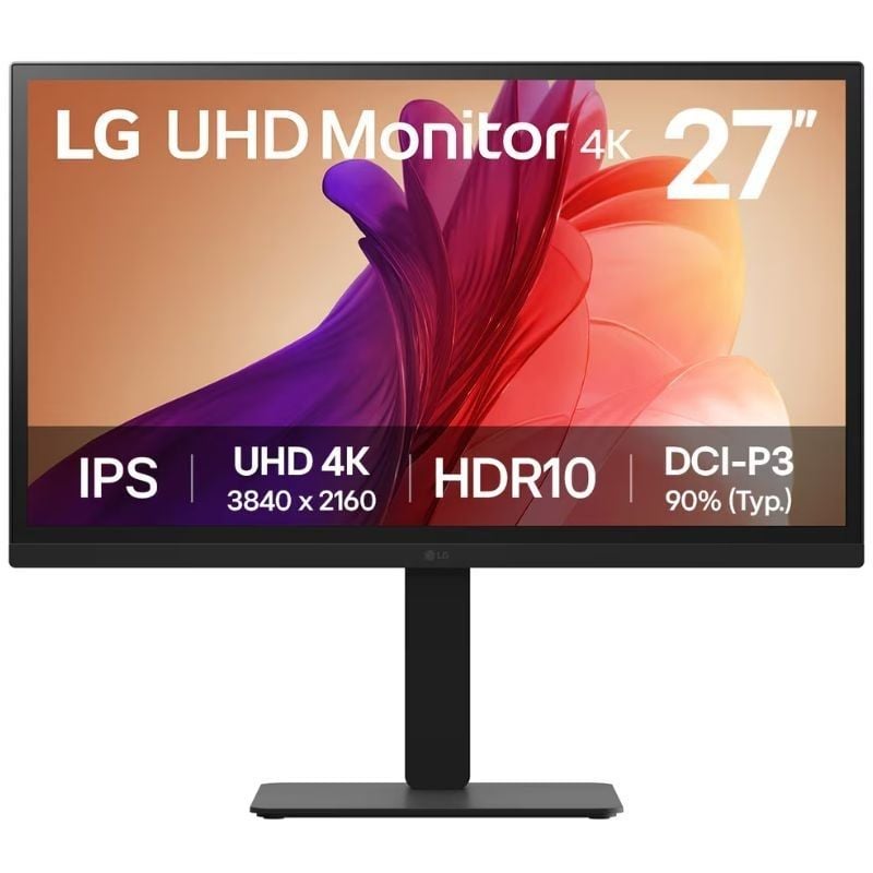 Monitor Profissional LG Ultrafine 27ba45u-b 27" / 4K / Ajustável em Altura / Preto