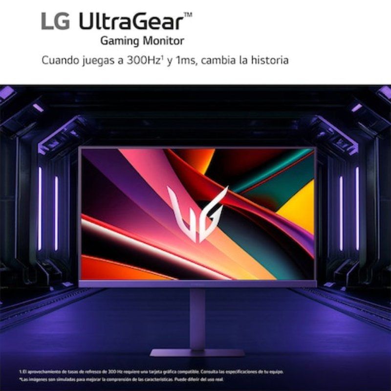 LG Ultragear G6 27g640a-b 27" / QHD / Multimédia / 1ms / 300hz / IPS / Altura Ajustável / Preto / M…
