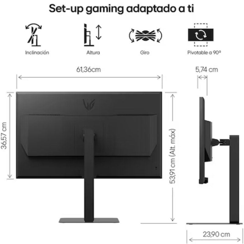 LG Ultragear G6 27g640a-b 27" / QHD / Multimédia / 1ms / 300hz / IPS / Altura Ajustável / Preto / M…