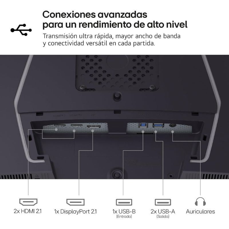 Monitor para Jogos LG Ultragear 27g850a-b 27" / 4K / 1ms / 240hz / IPS / Altura Ajustável / Púrpura…