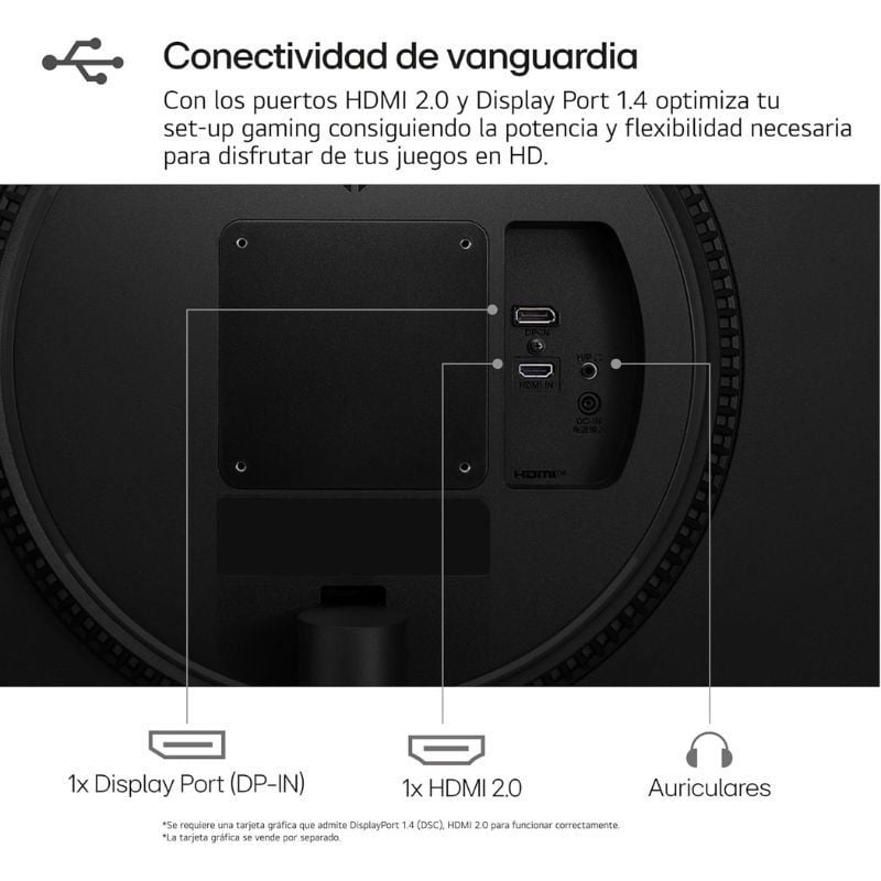 LG Ultragear 27gs60f-b 27" / Full HD / 1ms / 180hz / IPS / Preto / Monitor para Jogos LG Ultragear…