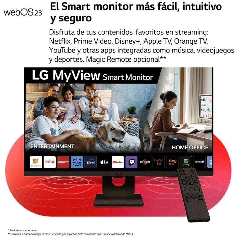 Monitor Inteligente LG Myview 27sr50f-b 27" / Full HD / Smart TV / Multimédia / Preto