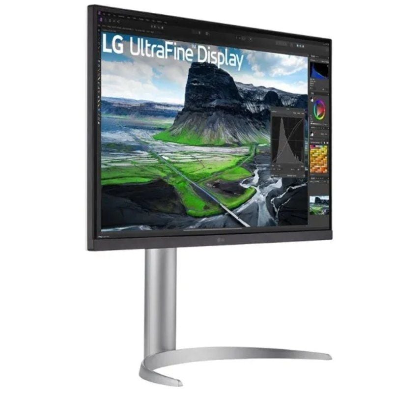 Monitor Profissional LG 27uq850-w 27" / 4K / Multimédia / Ajustável em Altura / Prateado