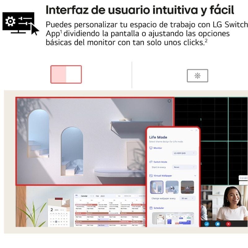 LG Ultrafine 27us500-w Monitor Profissional Multifunções de 27" / 4K / Multimédia / Branco