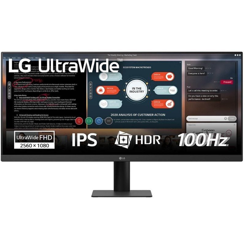 LG 29u511a-b 29" / WFHD / Preto Monitor Profissional de Ecrã Ultra Largo LG 29u511a-b 29" / WFHD /…