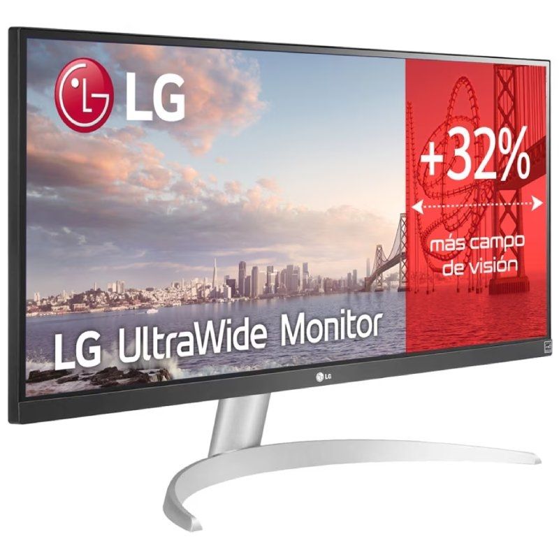 LG Ultrawide 29wq600-w 29" / WFHD / Multimédia / Monitor Profissional de Ecrã Ultra Largo / Branco