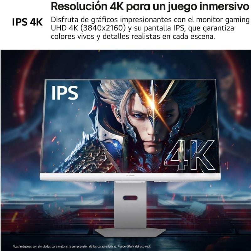 Monitor Gaming LG Ultragear 32g810sa-w 32" / 4K / Multimédia / 1ms / 144hz / IPS / Ajustável em Alt…