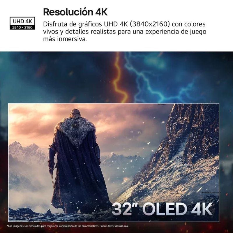 LG Ultragear 32gx850a-b 32" / 4K / 0.03ms / 330hz / OLED / Altura Ajustável / Preto / Monitor Ultra…