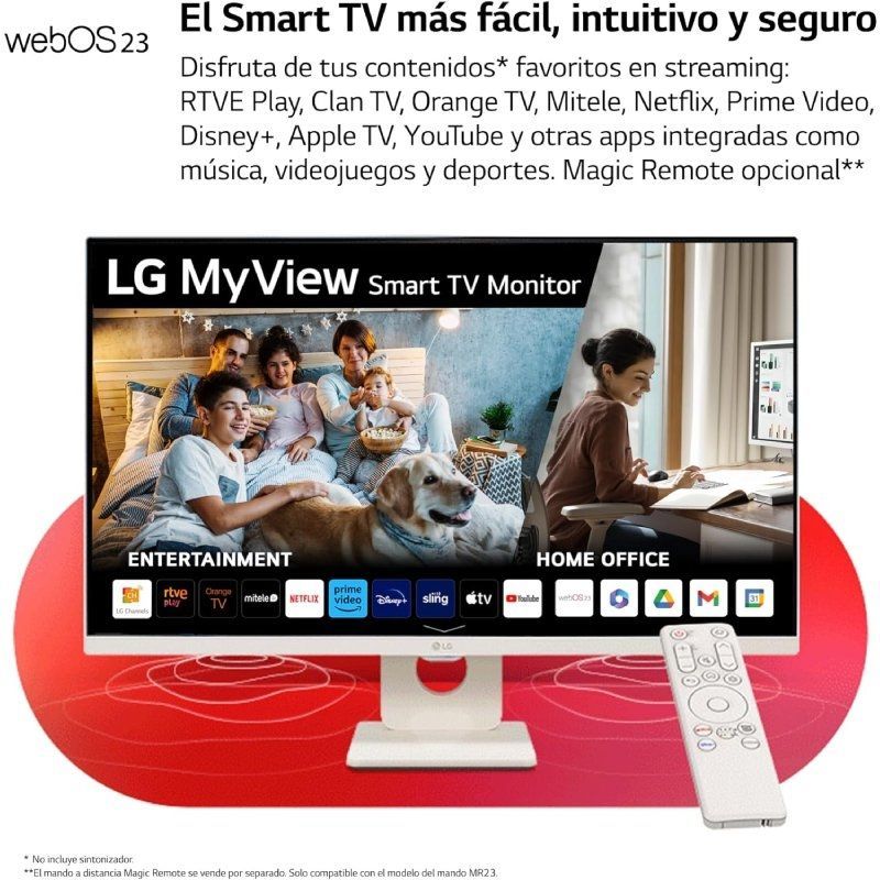 Monitor Inteligente LG Myview 32sr50f-w 31,5" / Full HD / Multimédia / Smart TV / Branco
