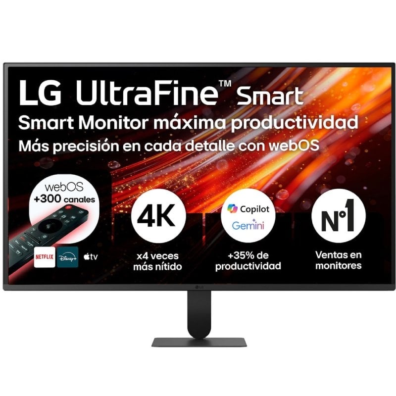 Monitor Inteligente LG Ultrafine 32u701sb-b 31,5" / 4K / Multimédia / Smart TV / Preto