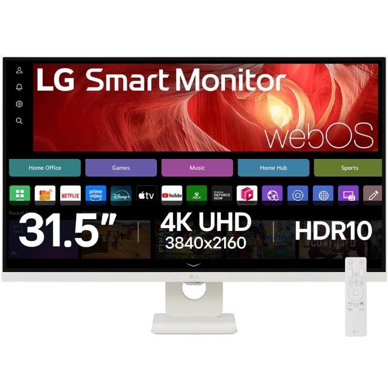 Monitor Inteligente LG 32u721sa-w 31,5" / 4K / Multimédia / Smart TV / Branco