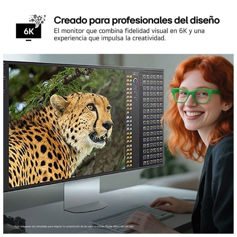 Monitor Profissional LG Ultrafine 32u990a-s 31,47" / 6K / Multimédia / Ajustável em Altura / Pratea…