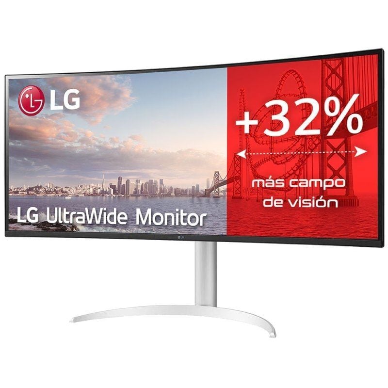 LG Ultrawide 34wq650-w 34" / WFHD / Multimédia / Ajustável em Altura / Prateado e Branco Monitor Pr…