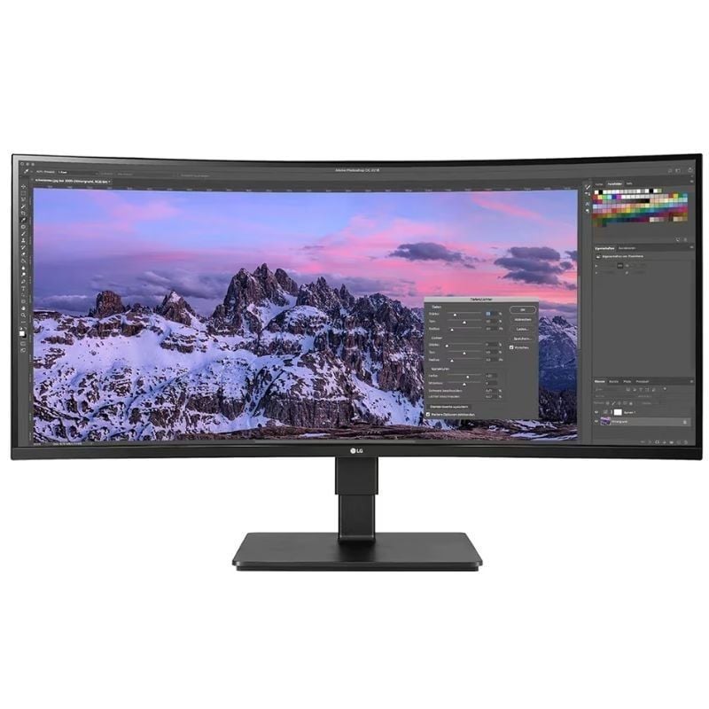 LG Business 35bn77cp-b 35" / WQHD / Multimédia / Ajustável em Altura / Monitor Profissional / Preto