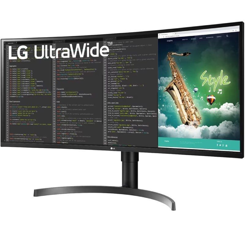 LG 35wn75cp-b 35" / WQHD / Multimédia / Monitor LCD Profissional Ultra Largo e Curvo / Ajustável em…
