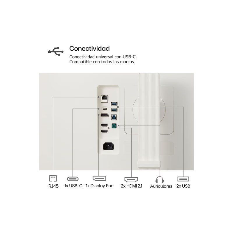 LG Ultrawide 38wr85qc-w 37,5" / Wqhd+ / Multimédia / Branco Monitor Profissional Curvo Ultra Largo…