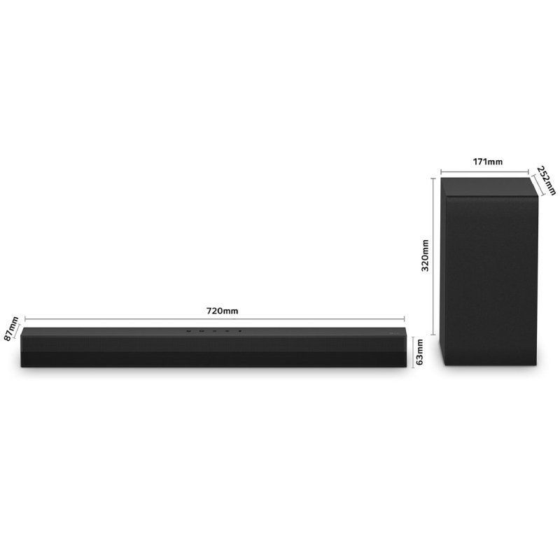 Barra de Som com Bluetooth LG S40T / 300W / 2.1