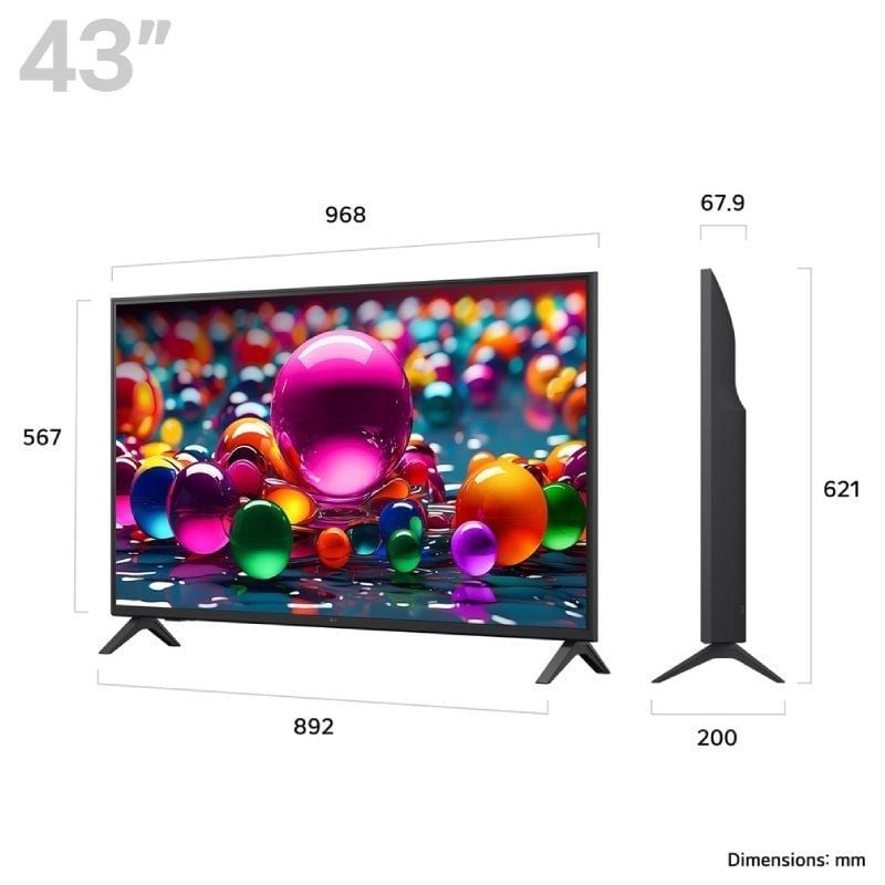 LG UHD TV 43UA75006LA 43" / Ultra HD 4K / Smart TV / Wifi