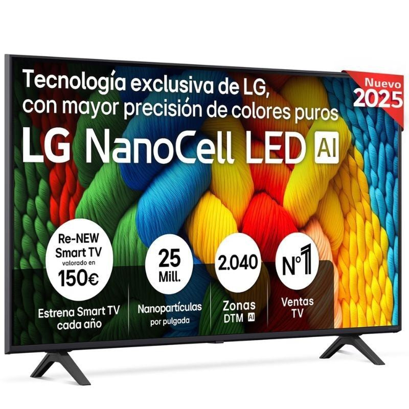 LG Nanocell 50NANO80A6B Televisor de 50" / Ultra HD 4K / Smart TV / Wifi