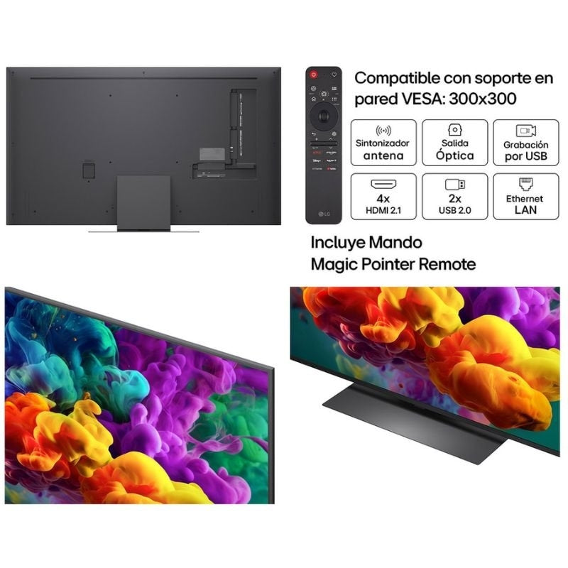LG QNED Evo AI QNED87 Mini TV LED 55QNED87B6A 55" / Ultra HD 4K / Smart TV / Wifi