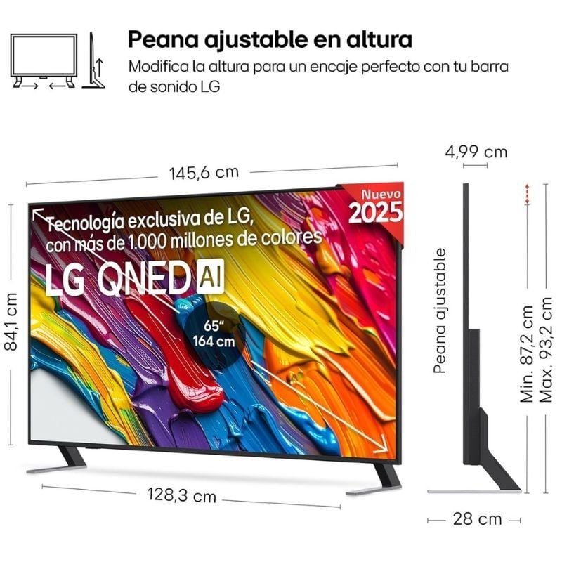 TV LG QNED 65QNED84A6C 65" / Ultra HD 4K / Smart TV / Wifi