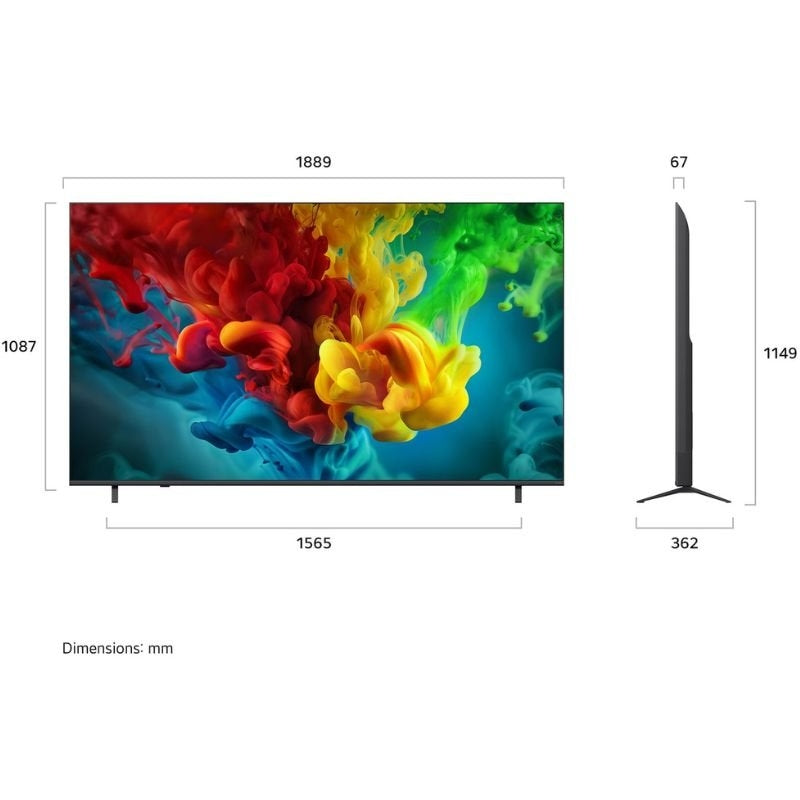 Televisor LG QNED Evo AI QNED83B Mini LED 85QNED83B6A 85" / Ultra HD 4K / Smart TV / Wi-fi