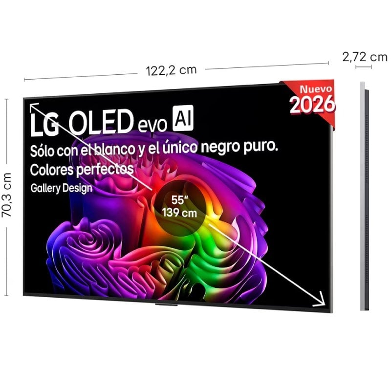 Televisor LG OLED Evo AI G6 OLED55G68LW 55" / Ultra HD 4K / Smart TV / Wi-fi