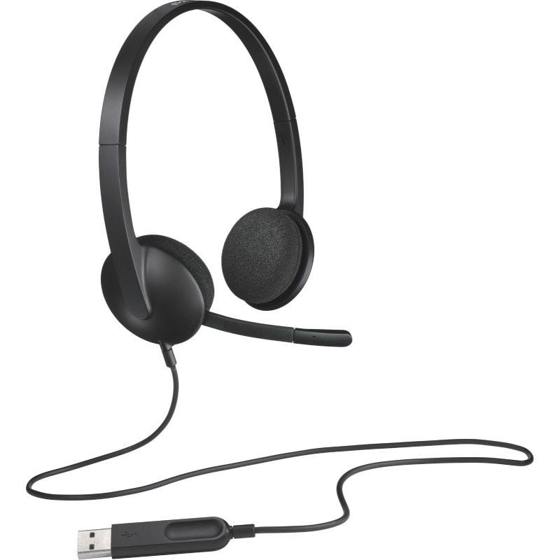 Logitech H340 Auscultadores / Auricular com Microfone / USB / Preto