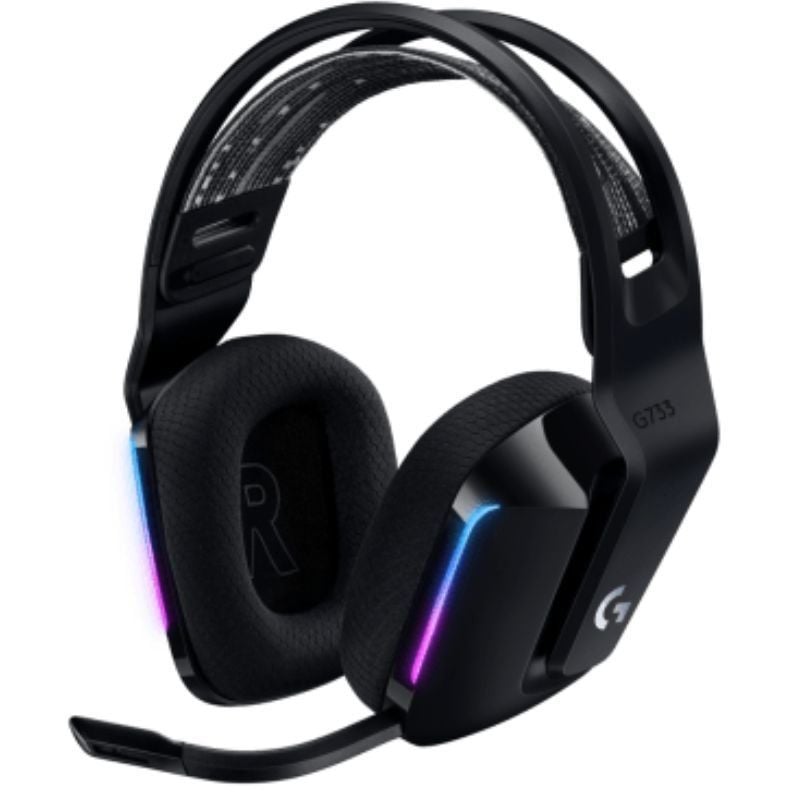 Logitech G733 Auscultadores sem Fios para Jogos com Microfone / Preto