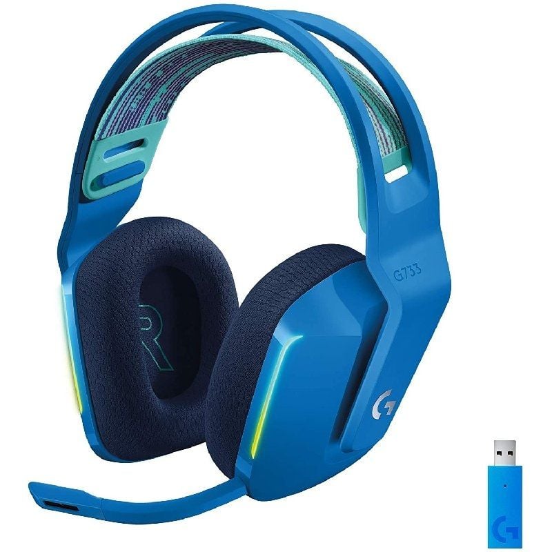 Logitech G733 Auscultadores sem Fios para Jogos com Microfone / Azul