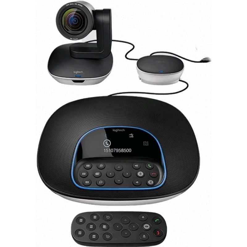 Sistema de Videoconferência de Grupo da Logitech / Focagem Automática / Full HD