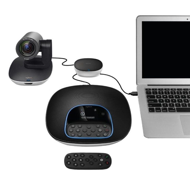 Sistema de Videoconferência de Grupo da Logitech / Focagem Automática / Full HD