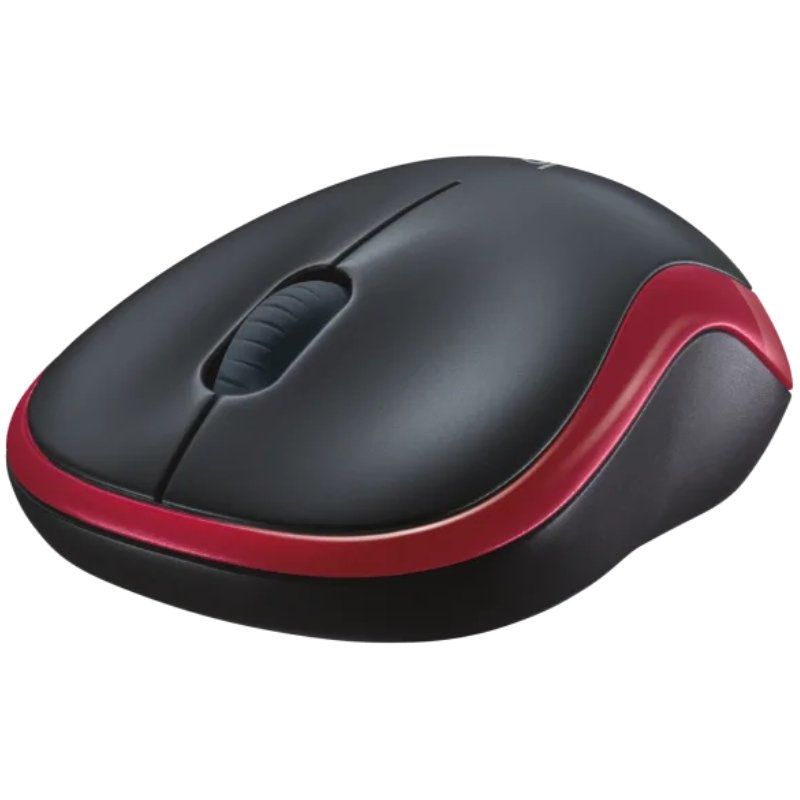 Rato sem Fios Logitech M185 / Até 1000 DPI / Vermelho