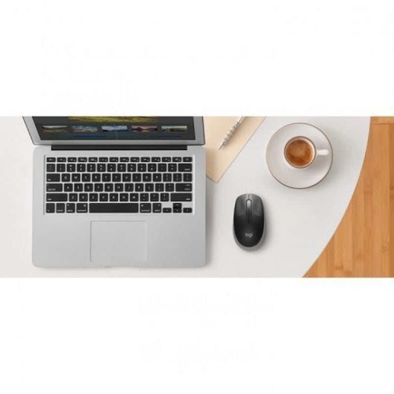 Rato sem Fios Logitech M190 / Até 1000 DPI / Cinzento Médio