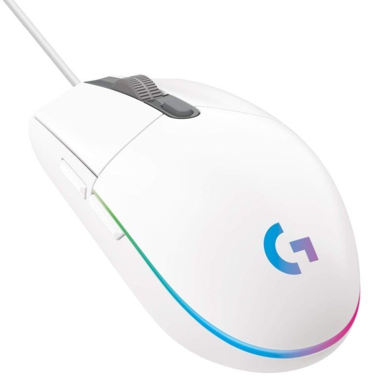 Logitech G102 Gaming Mouse Lightsync / Até 8000 DPI / Branco