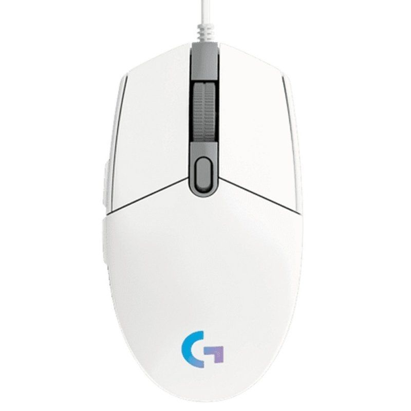 Logitech G102 Gaming Mouse Lightsync / Até 8000 DPI / Branco