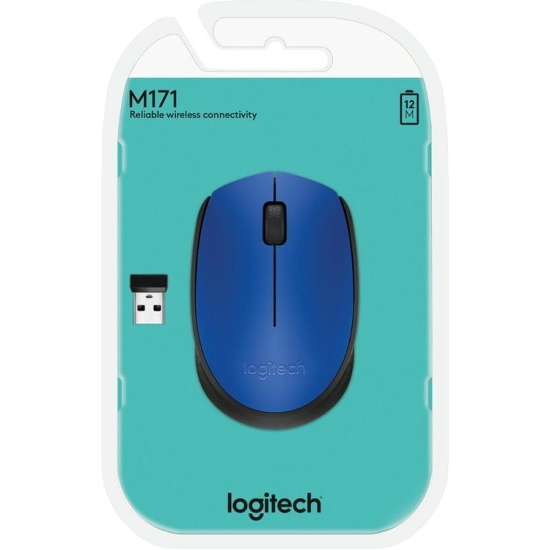 Rato sem Fios Logitech M171 / Até 1000 DPI / Azul