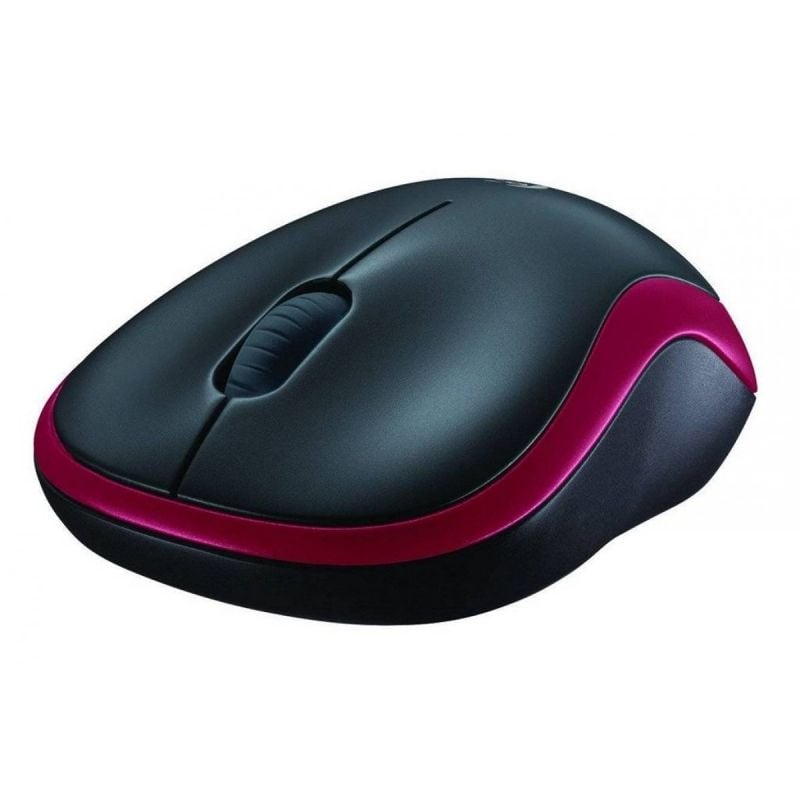 Rato sem Fios Logitech M185 / Até 1000 DPI / Vermelho