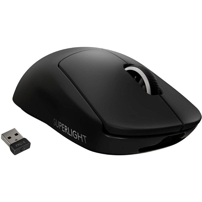 Rato Gaming sem Fios Logitech PRO X Superlight / Bateria Recarregável / Até 25600 DPI / Preto