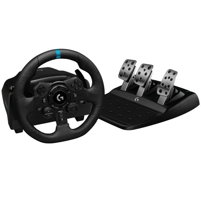Logitech G923 Trueforce Steering Wheel com Pedais para Playstation PS5 / PC