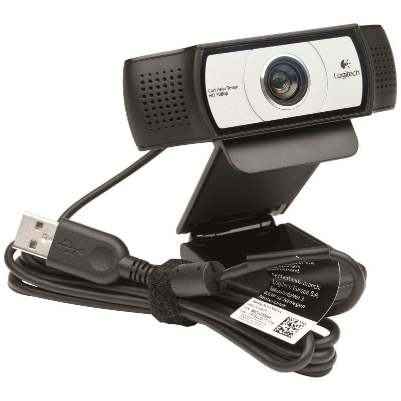 Logitech C930E Webcam / Focagem Automática / 1920 X 1080 Full HD