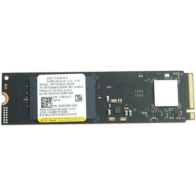 SSD Micron 2400 512GB / M.2 2280 PCIe SSD